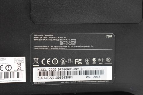 23.6" Samsung DP700A3D AIO i5-3470T @ 2.90GHz 8GB RAM 128GB SSD WIN10 - Picture 11 of 11