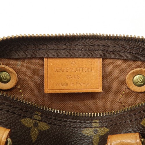 Auth Louis Vuitton Monogram Canvas Mini Speedy Hand Bag Brown M41534 Used F/S - Picture 22 of 24
