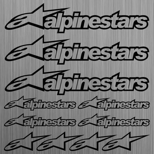 alpinestars sticker decal motorcycle racing tuning  11 Pieces