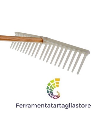 Râteau Jardin 20 Dents Polypropylène 63cm - Râteau Feuilles Olive Brosse Jardin Professionnel