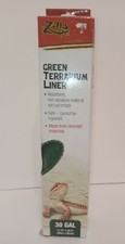 Zilla Green Terrarium Liners Reptile Tank Odor Reducing Carpet Rug 30 gal new