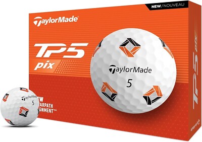 NEW!  Taylormade TP5 Pix 3.0  1-Dozen Practice Golf Balls - In Bulk Packaging