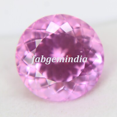 13 Ct Loose Gemstones Certified Excellent Cut Round Pink Natural