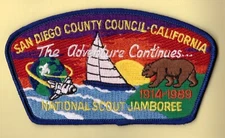 JSP - San Diego County Council  - Mint - Nat'l Jamboree 1989 - CA -