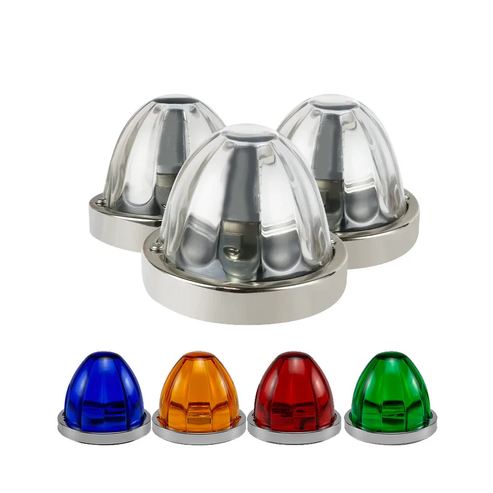 BIG LED Watermelon Lights Truck Trailer Indicator Side Marker Clearance Lamp DRL - Bild 1 von 4