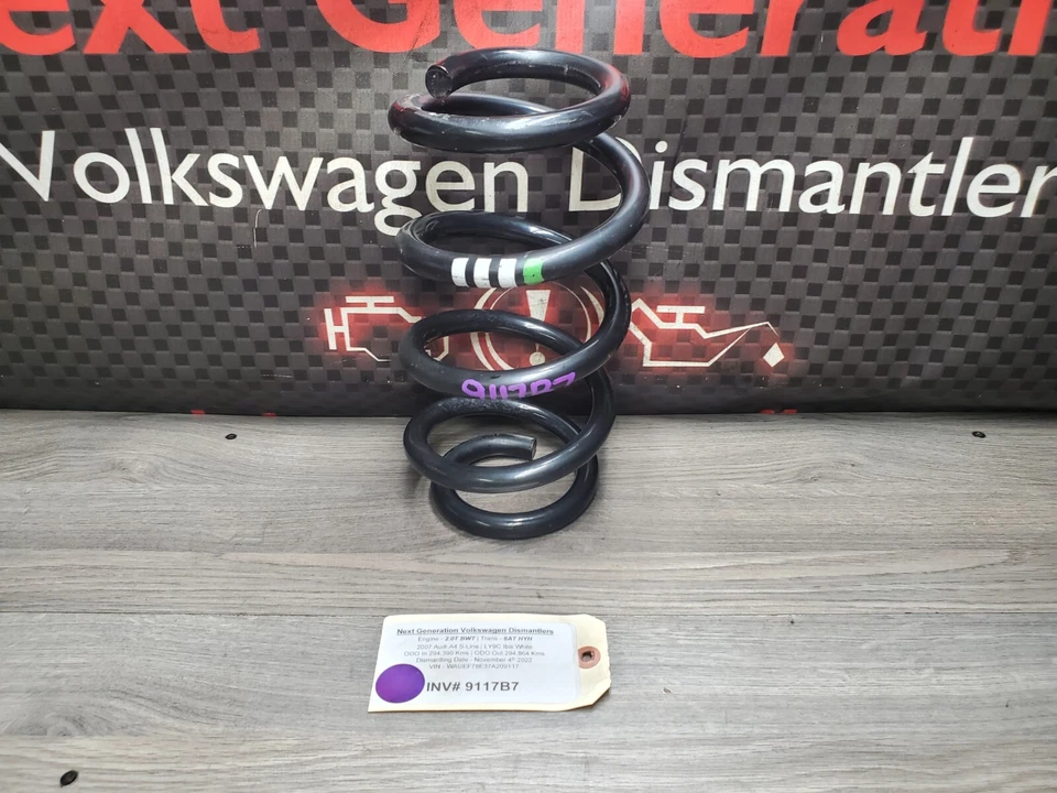 Audi A4 S4 RS4 2002-2009 suspensión delantera izquierda o derecha FL FR muelle helicoidal OEM Foto 2 de 4