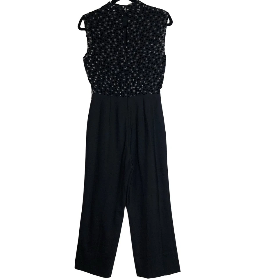 Mono Rebecca Taylor de seda y terciopelo a lunares talla 2 Foto 2 de 4