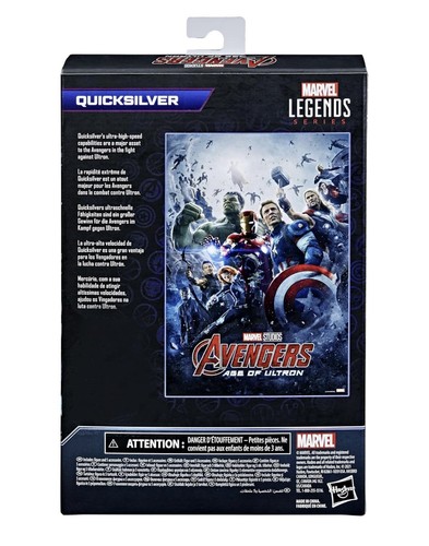 Hasbro Marvel Legends Series (The Infinity Saga) Avengers AOU QUICKSILVER 4+ New - Picture 2 of 24
