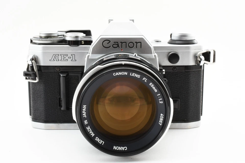 [NEAR MINT w/Strap] Canon AE-1 35mm SLR Film Camera FL 55mm F1.2 Lens From JAPAN - Image 4 of 4