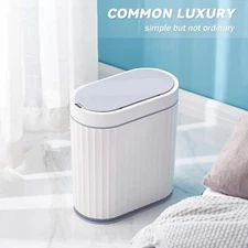 2 Gallon Auto Motion Sensor Trash Can Slimline for Bathroom Bedroom Kitchen 3PC