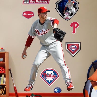 Roy Halladay Phillies Legende Fathead Echt Groß Wand Grafiken Lebensgröße + Alle