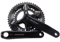 Shimano 105 FC-R7100 Kurbelgarnitur 50-34 Schwarz 2X12-Fach Hollowtech