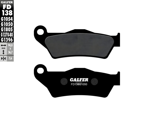 BremsbeläGe Galfer FD138G1050 Semi-Metall Scooter Vorne, 7,6Mm FüR Aprilia SX AB-image