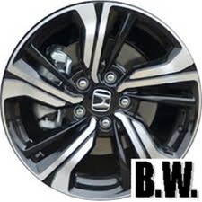 17in Wheel For Honda Civic 2016-2021 Black Recon Alloy Rim Wo Center Cap 17in Wheel For Honda Civic 2016-2021 Black Recon Alloy Rim Wo Center Cap