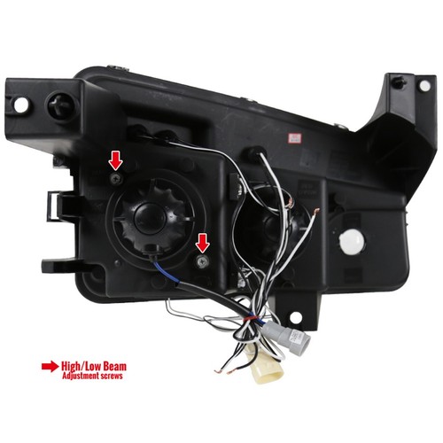 For 05-10 Dodge Charger Black Dual Halo Projector Halogen Headlights - Picture 3 of 3