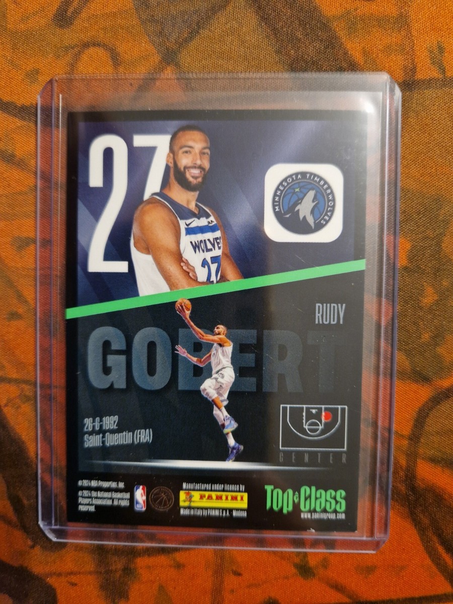 RUDY GOBERT 2024 Panini TOP CLASS Basketball card HOLO RUDY GOBERT 2024 Panini TOP CLASS Basketball card HOLO