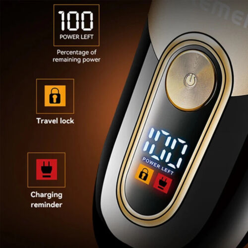Electric Shaver Titanium Foils USB Rechargeable LCD Display Cordless Wet/Dry AU - Picture 4 of 15