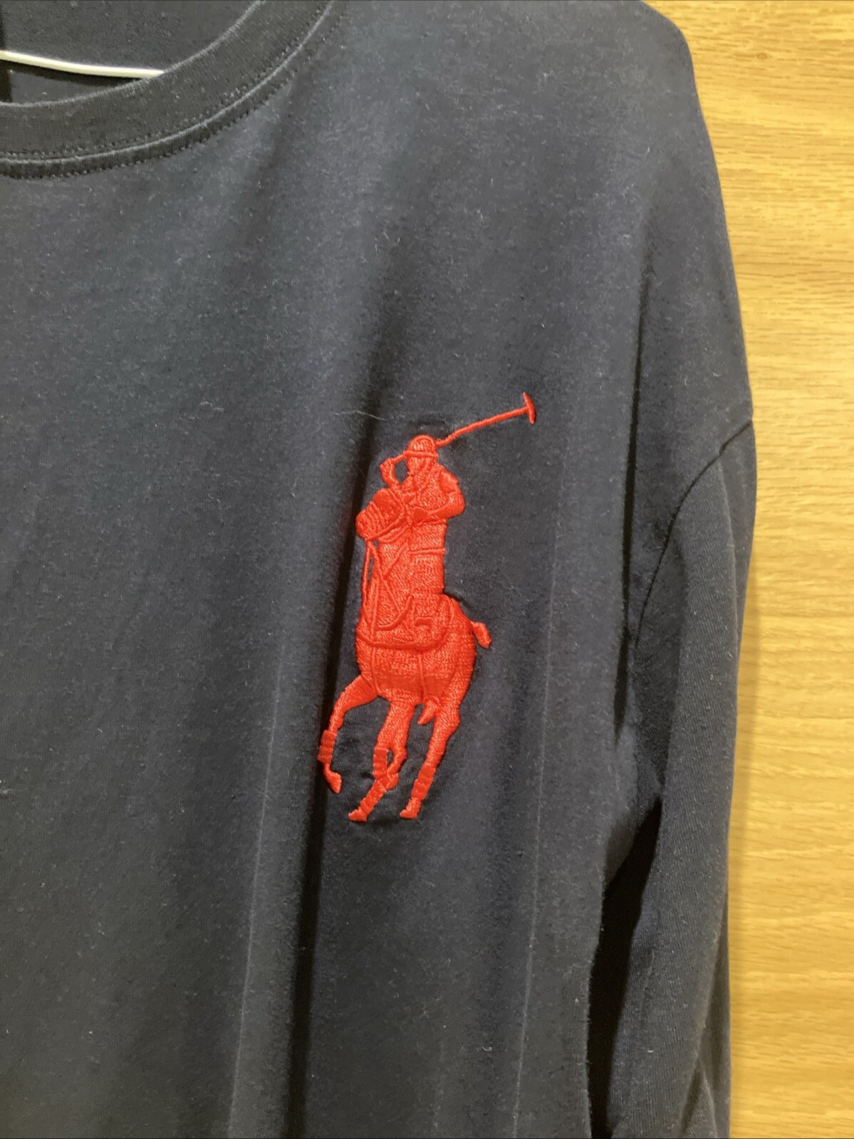 Polo Ralph Lauren Uomo Manica Lunga Big Pony 3 Tshirt Nero XL