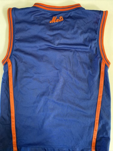 Camiseta deportiva reversible naranja y azul de los Mets de Nueva York mediana 10/12 NUEVA - Imagen 5 de 9