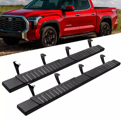 For 2022-2023 Toyota Tundra Crew Max Cab 6'' Side Steps Running Boards Nerf Bar