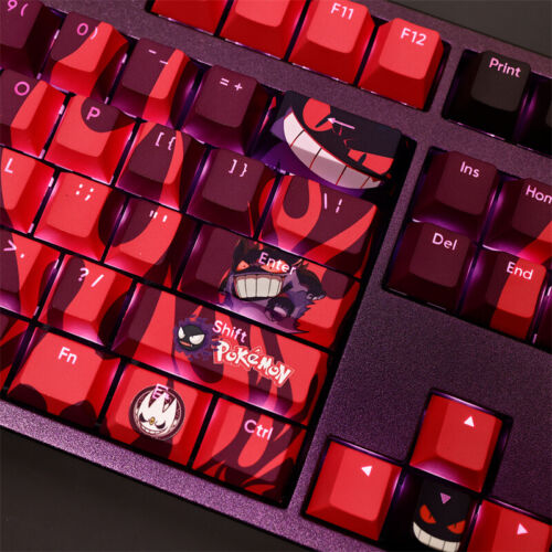 Anime Gengar Backlit Keycaps PBT 108 keys for CHERRY MX Keyboard - Picture 5 of 5