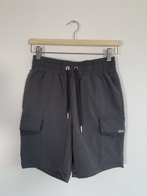 Maniere De Voir Grey Drawstring Cargo Shorts Size XS UK