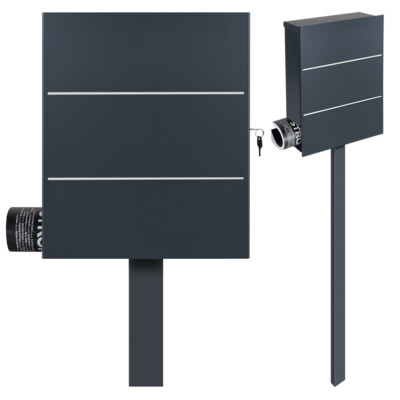 Standbriefkasten anthrazit-grau (RAL 7016) MOCAVI SBox 141b zum einbetonieren