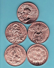 Molon Labe 5 Coin Set Leonidas Spartans Copper 1 Avdp Oz Rounds Intaglio Mint Molon Labe 5 Coin Set Leonidas Spartans Copper 1 Avdp Oz Rounds Intaglio Mint