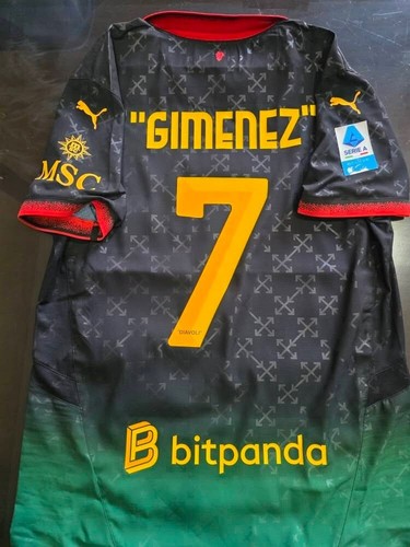 PUMA AC MILAN X OFF WHITE SERIE A GIMENEZ 783000-01 M AUTHENTIC BOX JERSEY SHIRT - Picture 10 of 11