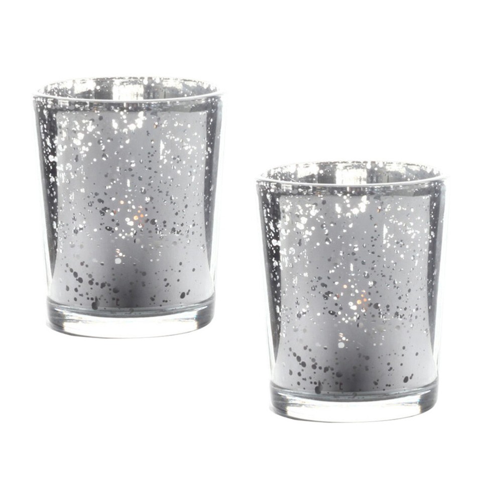2 Pcs Glass Candle Holders Bulk Jars Wedding Table Decorations Candles
