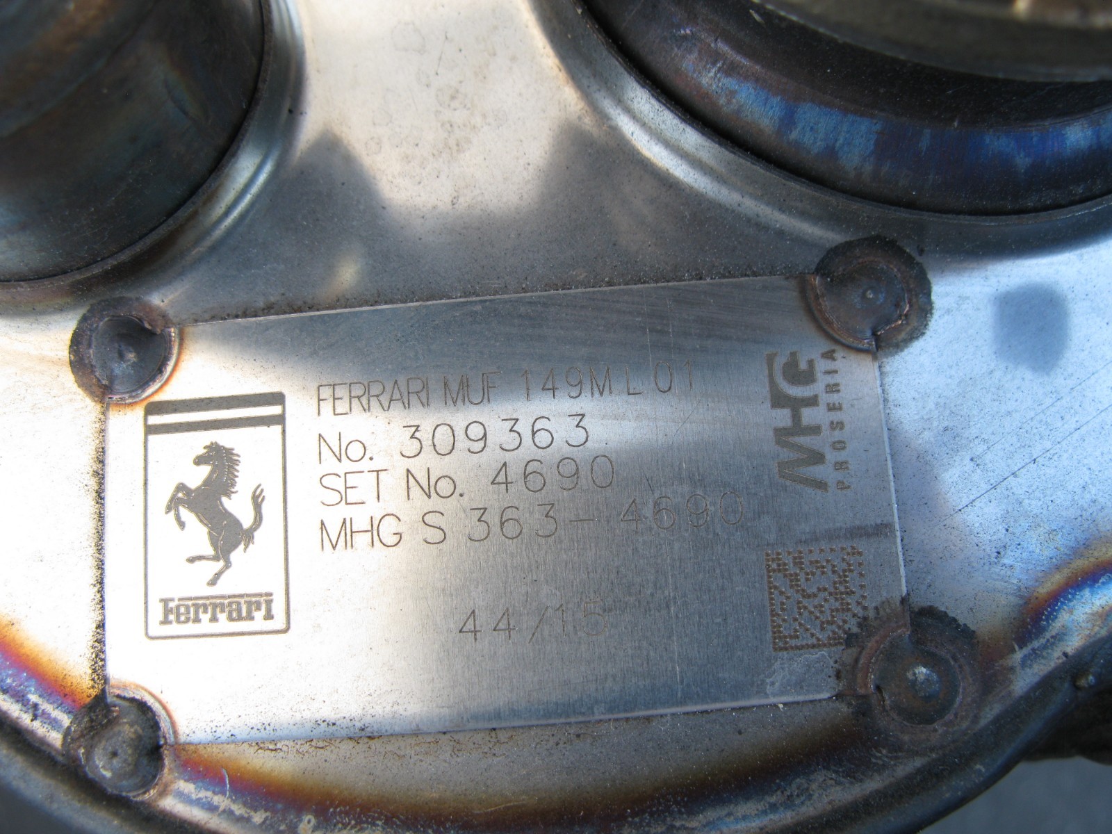 Ferrari California Turbo OEM Exhaust Muffler Pair 309364 309363
