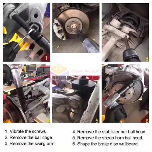 Air Hammer for Brake Disc Disassembly Pneumatic Ball Joint Removal Tools - Picture 11 of 13