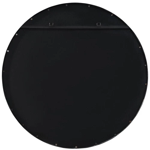 Uttermost Dawsyn Round Iron Metal and MDF Mirror in Aged Black - Picture 4 of 9