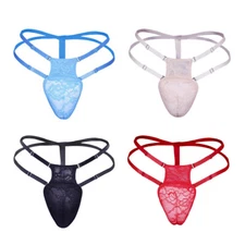 Mens Padded Hiding Gaff Panties Crossdresser Jockstrap G-string Underwear Thongs
