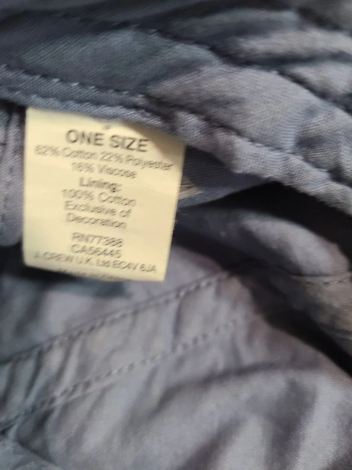 Женские шапочки J.Crew Denium номер 10 100% хлопок OSFM опрятные Americana - Изображение 4 из 4