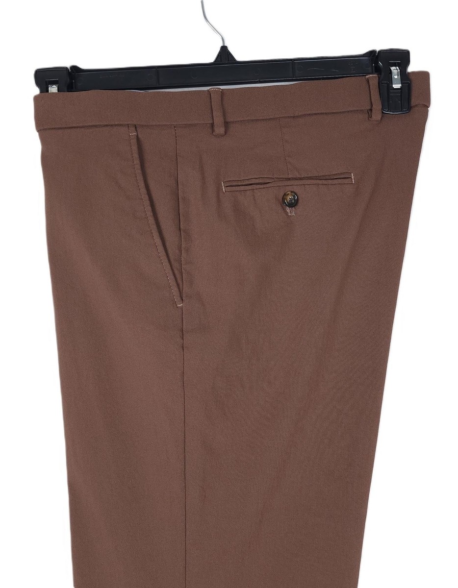 Tommy Hilfiger Men's Modern-Fit Performance Stretch Dress Pants Brown 38W  NWOT | eBay
