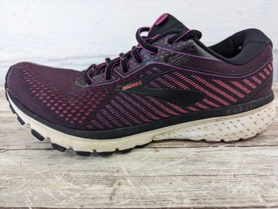 Brooks Ghost 12 Womens Size 10 Running Shoes Purple and Black