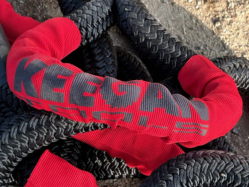 KEEGAN TOOLS 1.25"X30' Kinetic Energy Recovery Rope 46000 Lbs Tow Rope Carry Bag - Picture 9 of 12