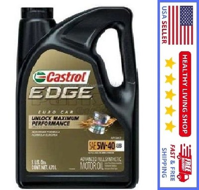 Engine Oil - Castrol Edge Euro Car A3/B4-5W40, 5 Quart, Stock US -No Import Fees