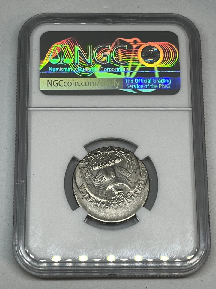 1994-P Washington Quarter - Mint Error Struck 20% Off Center - Graded NGC MS63 - Image 2 of 4