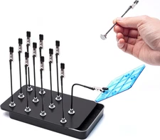 Magnetic Alligator Clip Sticks Set with Metal Painting Stand for Model Airbrush