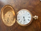 Antique ElginPocket Watch 17J  Hunter-Parts, Though Works Intermittently
