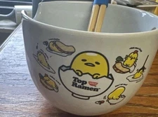 Sanrio Gudetama NISSIN Foods TOP RAMEN Japanese Bowl