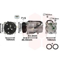 Kompressor Klimaanlage für Citroën Berlingo 2.0 HDi 90 1.9 D Xsara