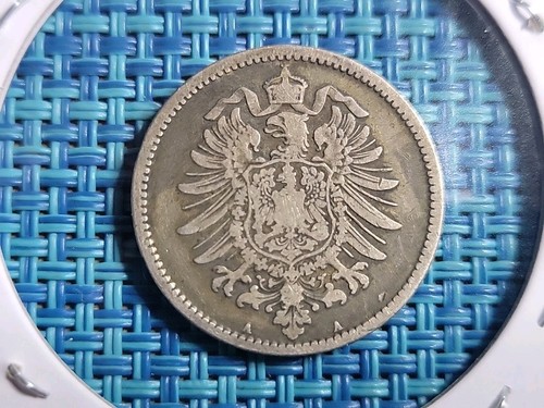 🇩🇪 Germany 1 Mark 1874 "A" Silver Coin 0.900 KM-7 071025-5 - 第 2/2 張圖片
