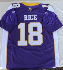 Reebok authentic ONFIELD Vikings Sidney Rice Jersey size 48