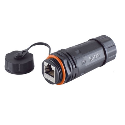 Patchkabelkupplung RJ45 CAT6A  Outdoor IP68 Schutzklassifizierung Bauform kurz 