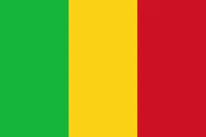 Mali Flag Self Adhesive Vinyl Sticker
