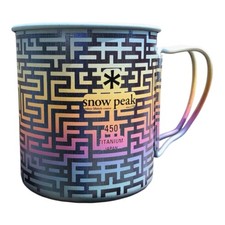 Snow Peak Titanium Mug 450ml Custom Design Camping Cup Ultralight