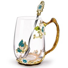 OEAGO Birthday Gifts for Women Mom Glass Coffee Enamels Mug Best Mothers Day ...